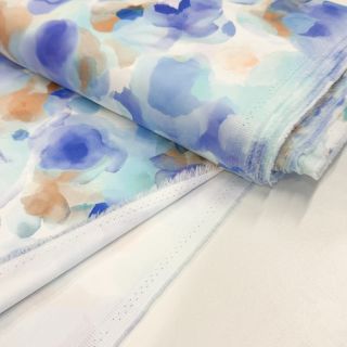 Țesătură din bumbac SATIN Niihau blue digital print