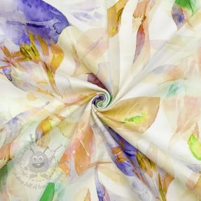 Țesătură din bumbac SATIN Hawaii yellow digital print