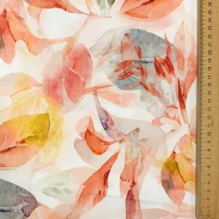 Țesătură din bumbac SATIN Hawaii pink digital print