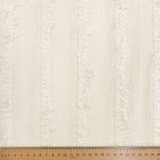 Țesătură din bumbac Ruffled Lines ecru