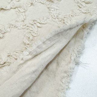 Țesătură din bumbac Ruffled Diamonds ecru