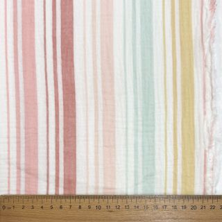 Mușelină Beach Stripe red