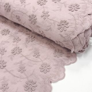 Țesătură din bumbac EMBROIDERY Catchy daisy rose