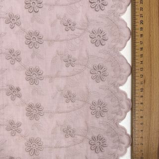 Țesătură din bumbac EMBROIDERY Catchy daisy rose