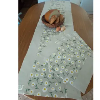 Țesătură decorativă Linenlook Daisy sweet field