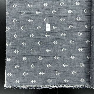 Mușelină JACQUARD Anchor 2-side faded gray navy 2nd class