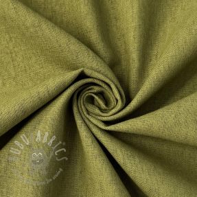 Țesătură din bumbac cu in PREMIUM moss green