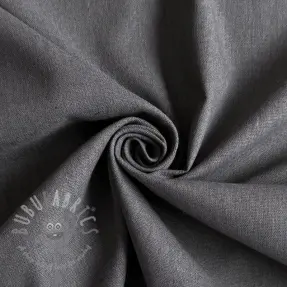 Țesătură din bumbac cu in PREMIUM dark grey