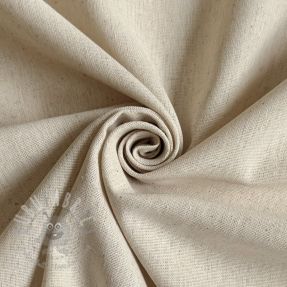 Țesătură din bumbac cu in PREMIUM light sand