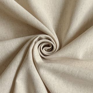 Țesătură din bumbac cu in PREMIUM light sand