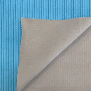 Catifea raiată HUGGY turquoise