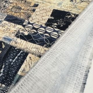 Țesătură din bumbac TWILL DENIM Mix print design A