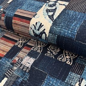 Țesătură din bumbac TWILL DENIM Mix print design B