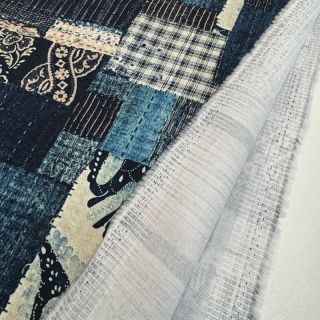 Țesătură din bumbac TWILL DENIM Mix print design B