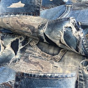 Țesătură din bumbac TWILL DENIM Mix print design C