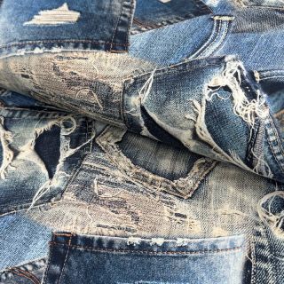 Țesătură din bumbac TWILL DENIM Mix print design C