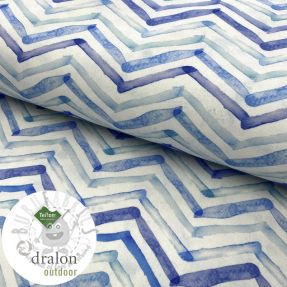 Țesătură decorativă teflonată Teflon WATERCOLOUR ZIGZAG