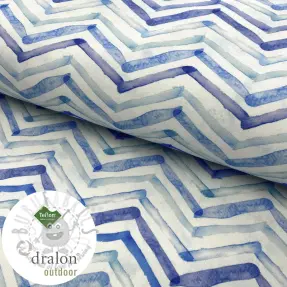 Țesătură decorativă teflonată Teflon WATERCOLOUR ZIGZAG