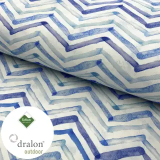 Țesătură decorativă teflonată Teflon WATERCOLOUR ZIGZAG