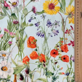 Țesătură decorativă teflonată Teflon Wildflower Sunny Field