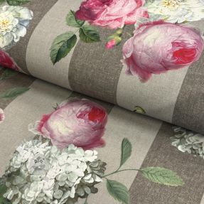 Țesătură decorativă teflonată Teflon Hydrangea Roses