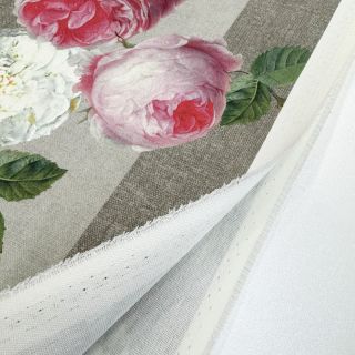 Țesătură decorativă teflonată Teflon Hydrangea Roses