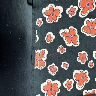 Tricot Flowers anthracite melange 2nd class