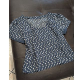 Țesătură din bumbac JEANS Embroidery dark blue
