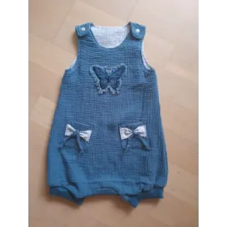 Mușelină indigo ORGANIC