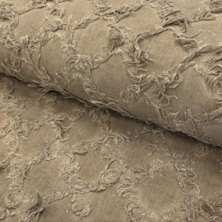 Țesătură din bumbac cu in Vintage Fringe Diamonds naturals