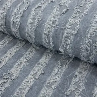 Țesătură din bumbac cu in Vintage Fringe Stripe blue