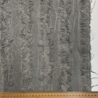 Țesătură din bumbac cu in Vintage Fringe Stripe grey