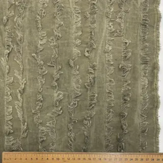 Țesătură din bumbac cu in Vintage Fringe Stripe army