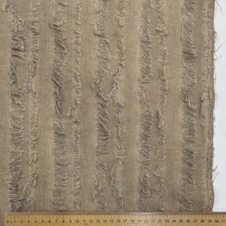 Țesătură din bumbac cu in Vintage Fringe Stripe naturals