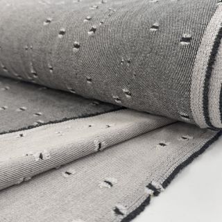 JEANS 8 OZ Rainbow Small Holes grey