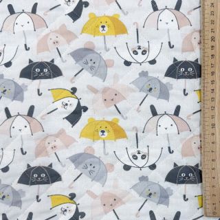 Țesătură din bumbac QUILTING Parapluie perle