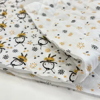 Țesătură din bumbac QUILTING Elisabetta jaune