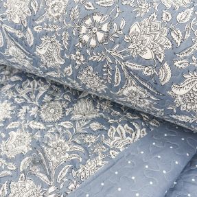Material textil matlasat QUILTING Julianne bleu