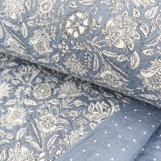 Material textil matlasat QUILTING Julianne bleu