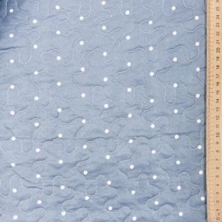 Material textil matlasat QUILTING Julianne bleu