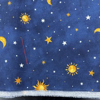 Țesătură decorativă premium GLOW IN THE DARK Starry night 2nd class