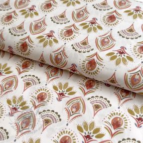 Țesătură din bumbac Motif off white digital print