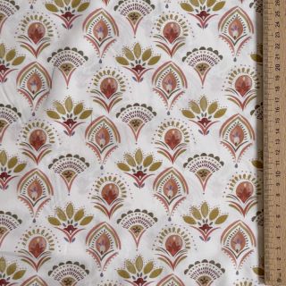 Țesătură din bumbac Motif off white digital print