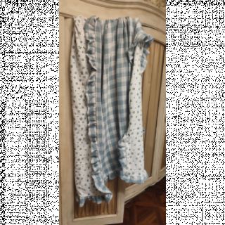 Mușelină Double sided CHECKS MINI green