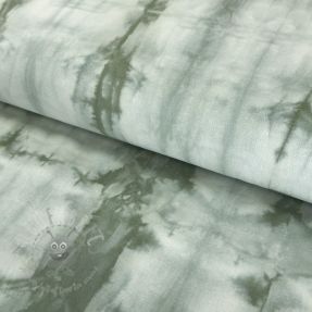 Țesătură din bumbac HAND TIE DYE dark old green