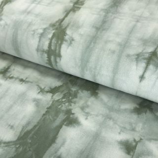 Țesătură din bumbac HAND TIE DYE dark old green