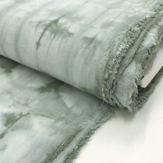 Țesătură din bumbac HAND TIE DYE dark old green