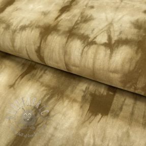 Țesătură din bumbac HAND TIE DYE golden brown
