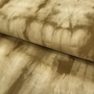 Țesătură din bumbac HAND TIE DYE golden brown