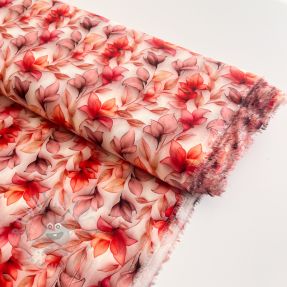 Viscoză RAYON POPLIN Leafs design C digital print